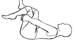 Gluteal stretch in lying graphic